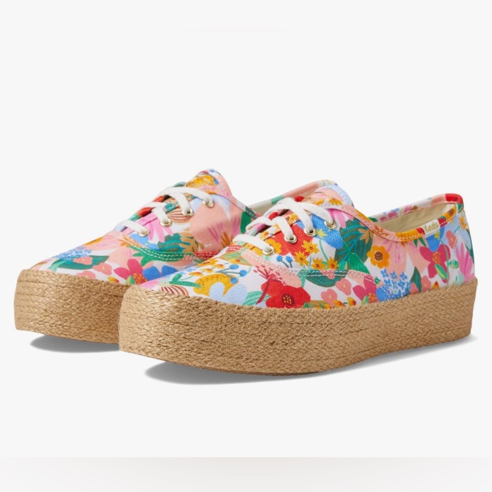 Keds x Papel Rifle La Plataforma Yute Sicilia Sneakers Size 8.5